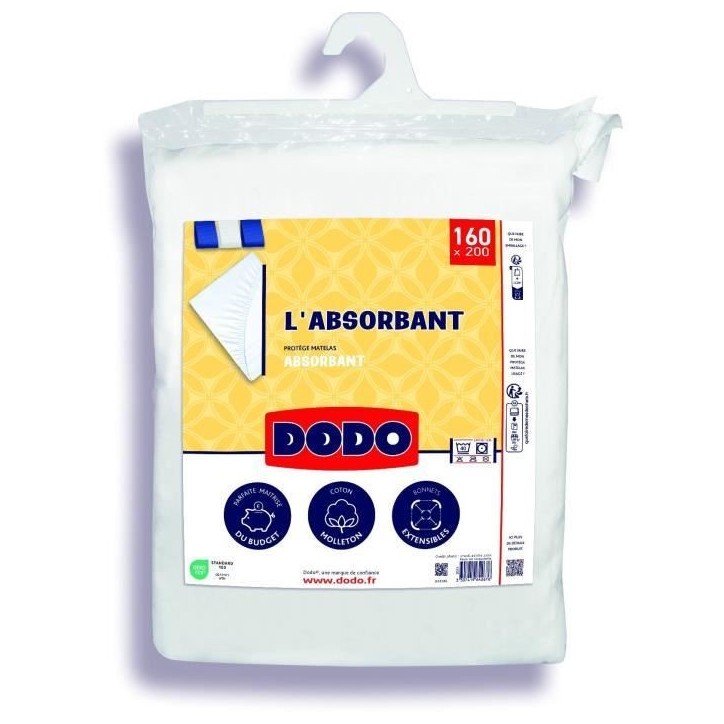 Protege matelas absorbant - 160x200 cm - Polyester Protege matelas absorbant - 160x200 cm - Polyester