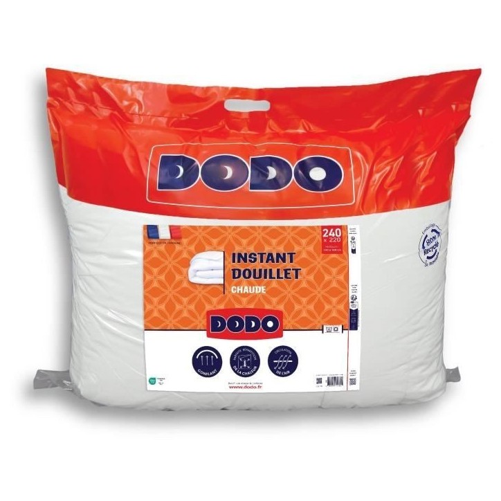 DODO - Couette chaude - Instant douillet - 220 x 240 cm - 2 personnes DODO - Couette chaude - Instant douillet - 220 x 240 cm - 2 personnes