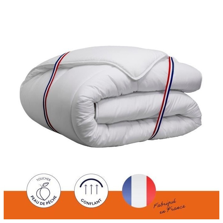 Couette chaude Country - 220 x 240 cm - 400gr/m² - Blanc - DODO