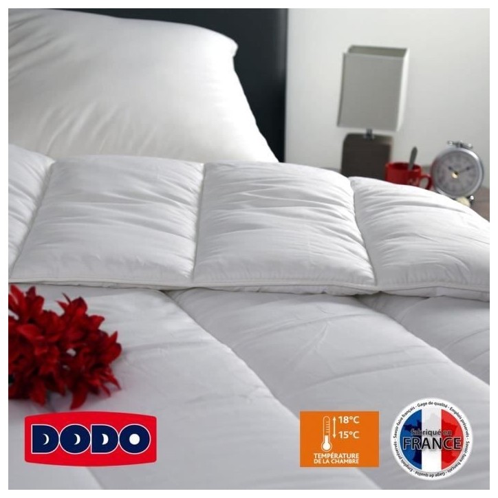 Couette chaude Vancouver - 140 x 200 cm - 400gr/m² - Blanc - DODO