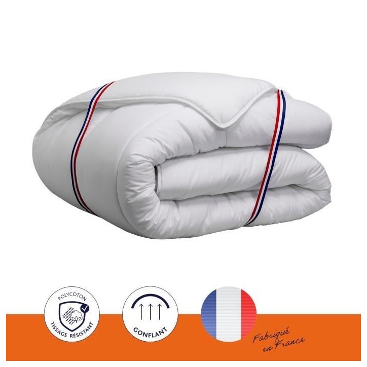 Couette chaude Vancouver - 140 x 200 cm - 400gr/m² - Blanc - DODO