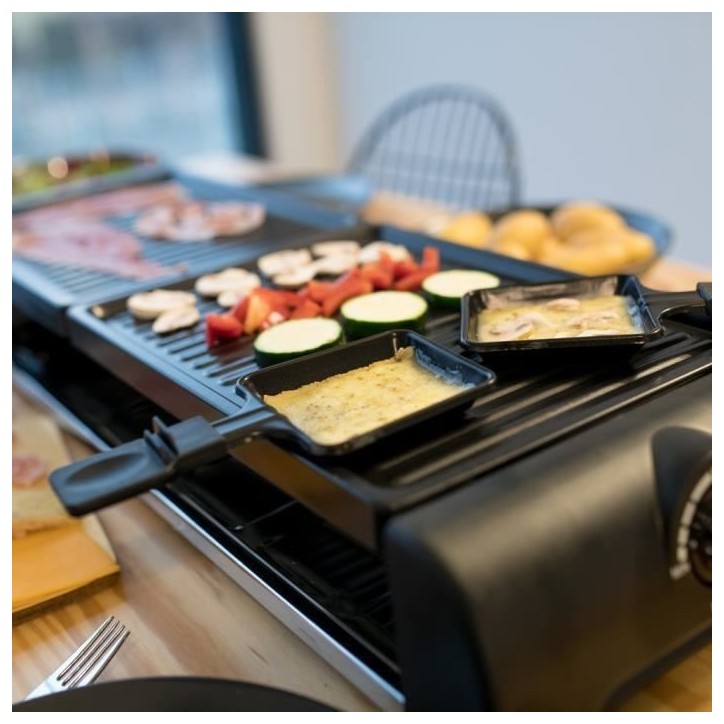 LIVOO DOC185 Appareil a raclette 12 personnes - Noir LIVOO DOC185 Appareil a raclette 12 personnes - Noir