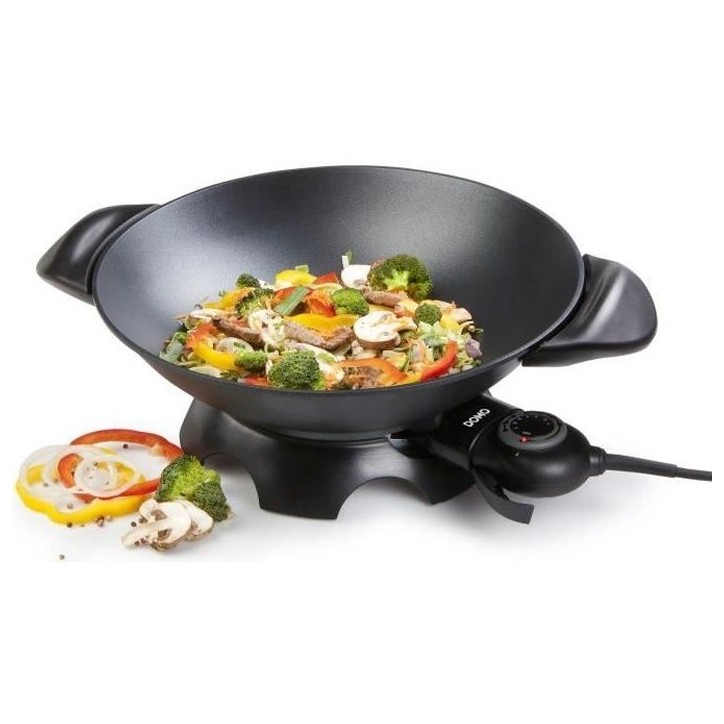 DOMO DO8708W Wok électrique - Noir DOMO DO8708W Wok électrique - Noir