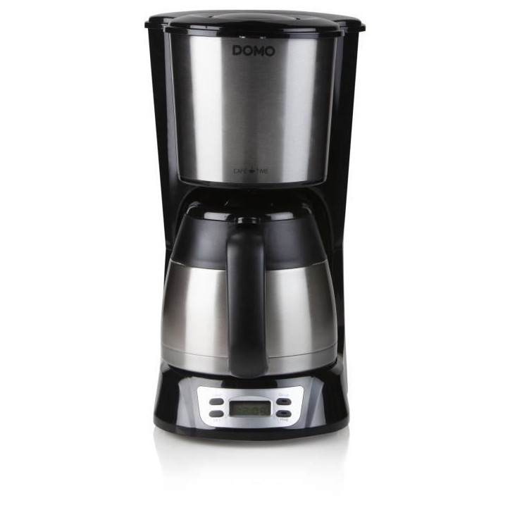Cafetiere filtre - DOMO - DO709K - 1000 W - 1 L - 8 tasses - Ecran LCD - Minuteur 24 h - Acier inoxydable Cafetiere filtre - DOMO - DO709K - 1000 W - 1 L - 8 tasses - Ecran LCD - Minuteur 24 h - Acier inoxydable