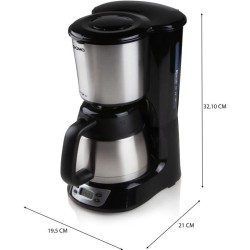 Cafetiere filtre - DOMO - DO709K - 1000 W - 1 L - 8 tasses - Ecran LCD