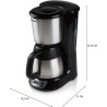 Cafetiere filtre - DOMO - DO709K - 1000 W - 1 L - 8 tasses - Ecran LCD