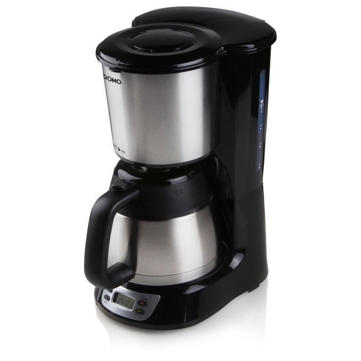 Cafetiere filtre - DOMO - DO709K - 1000 W - 1 L - 8 tasses - Ecran LCD - Minuteur 24 h - Acier inoxydable Cafetiere filtre - DOMO - DO709K - 1000 W - 1 L - 8 tasses - Ecran LCD - Minuteur 24 h - Acier inoxydable