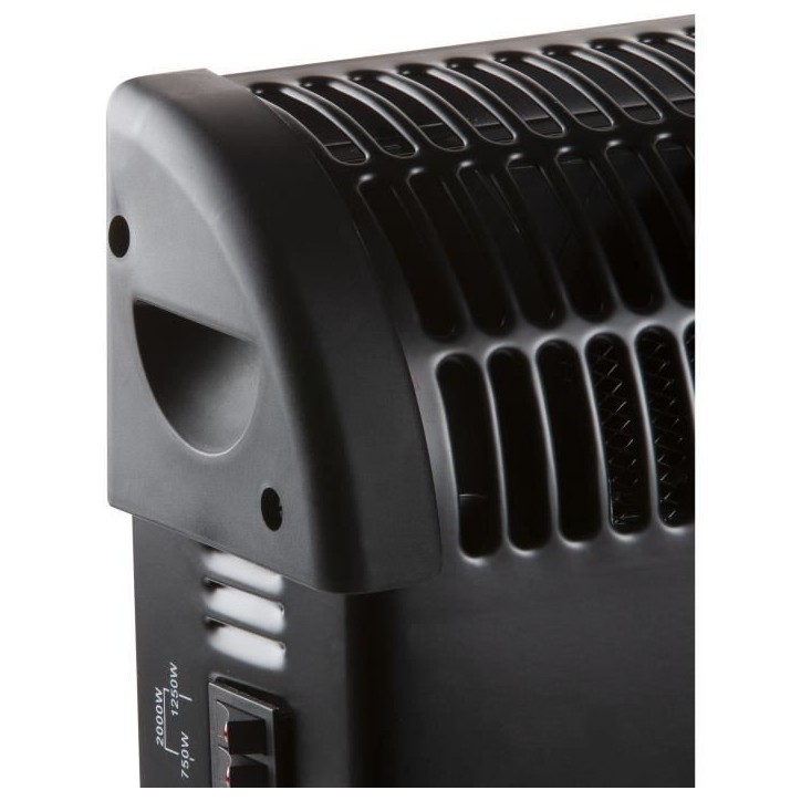 Convecteur de chauffage turbo - 2000 W - DOMO - DO7350CH - 52,5 x 38,8 x 19,5 cm - Noir Convecteur de chauffage turbo - 2000 W - DOMO - DO7350CH - 52,5 x 38,8 x 19,5 cm - Noir