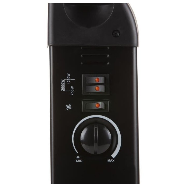 Convecteur de chauffage turbo - 2000 W - DOMO - DO7350CH - 52,5 x 38,8 x 19,5 cm - Noir Convecteur de chauffage turbo - 2000 W - DOMO - DO7350CH - 52,5 x 38,8 x 19,5 cm - Noir
