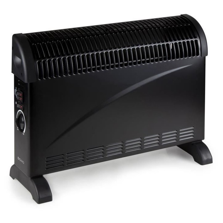 Convecteur de chauffage turbo - 2000 W - DOMO - DO7350CH - 52,5 x 38,8 x 19,5 cm - Noir Convecteur de chauffage turbo - 2000 W - DOMO - DO7350CH - 52,5 x 38,8 x 19,5 cm - Noir