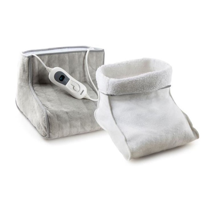 Chauffe-pieds DOMO - Chanceliere - Gris - 3 niveaux de chaleur - Super doux Chauffe-pieds DOMO - Chanceliere - Gris - 3 niveaux de chaleur - Super doux