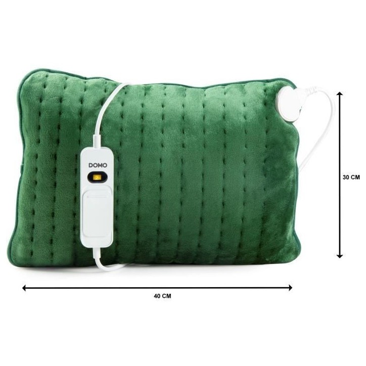 Coussin chauffant DOMO DO638K - Super doux - Chauffe rapide - 3 niveaux température - Arret automatique - Câble électrique am Coussin chauffant DOMO DO638K - Super doux - Chauffe rapide - 3 niveaux température - Arret automatique - Câble électrique am