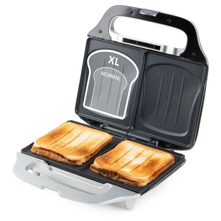 Appareil a croque-monsieur DOMO - DO9267C - Plaques XXL - Revetement anti-adhésif - 900W Appareil a croque-monsieur DOMO - DO9267C - Plaques XXL - Revetement anti-adhésif - 900W