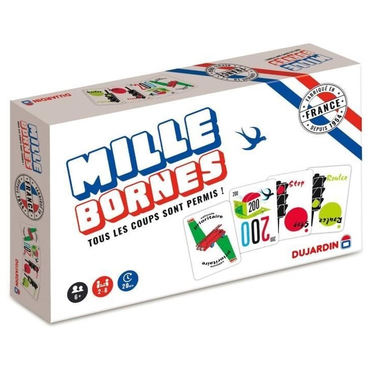 Mille bornes Classique - Jeu de société - DUJARDIN - Des 6 ans