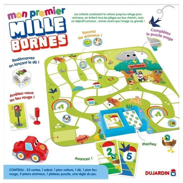 Mon premier Mille Bornes - Jeu de société - DUJARDIN - Des 3 ans Mon premier Mille Bornes - Jeu de société - DUJARDIN - Des 3 ans