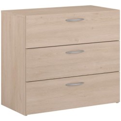 Commode - EASY LIFE - 3 tiroirs - Chene - 78,2 x 69,3 x 40,8 - PARISOT