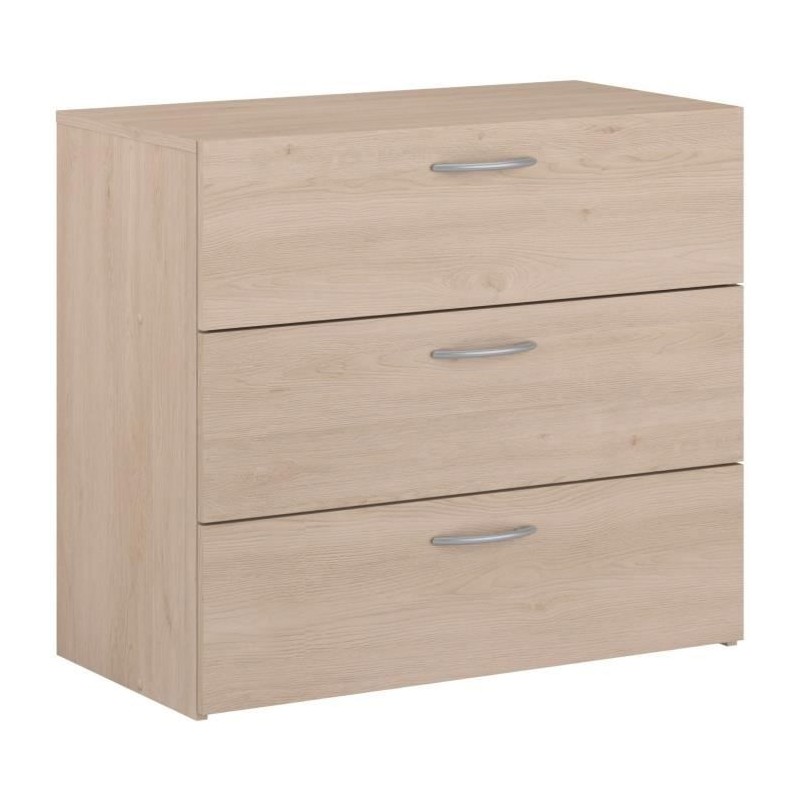 Commode - EASY LIFE - 3 tiroirs - Chene - 78,2 x 69,3 x 40,8 - PARISOT