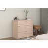 Commode - EASY LIFE - 3 tiroirs - Chene - 78,2 x 69,3 x 40,8 - PARISOT