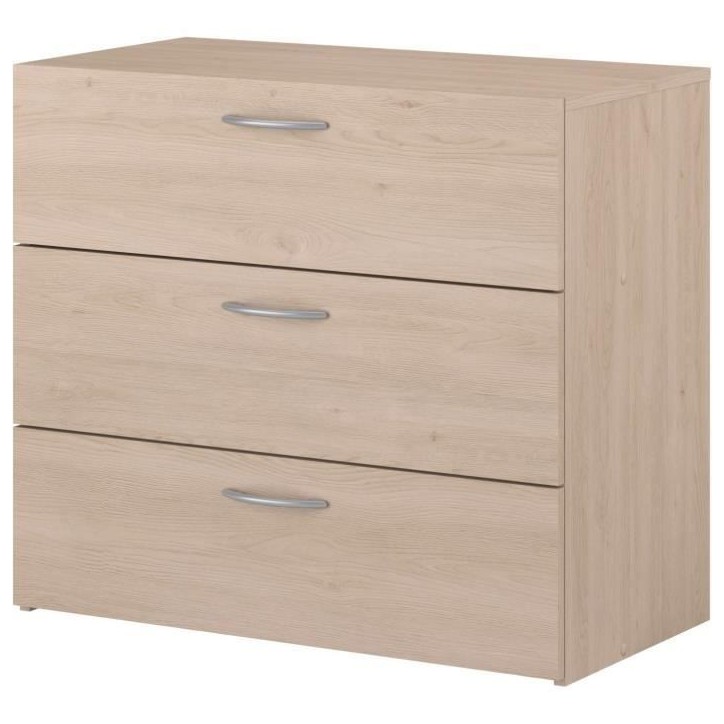 Commode - EASY LIFE - 3 tiroirs - Chene - 78,2 x 69,3 x 40,8 - PARISOT