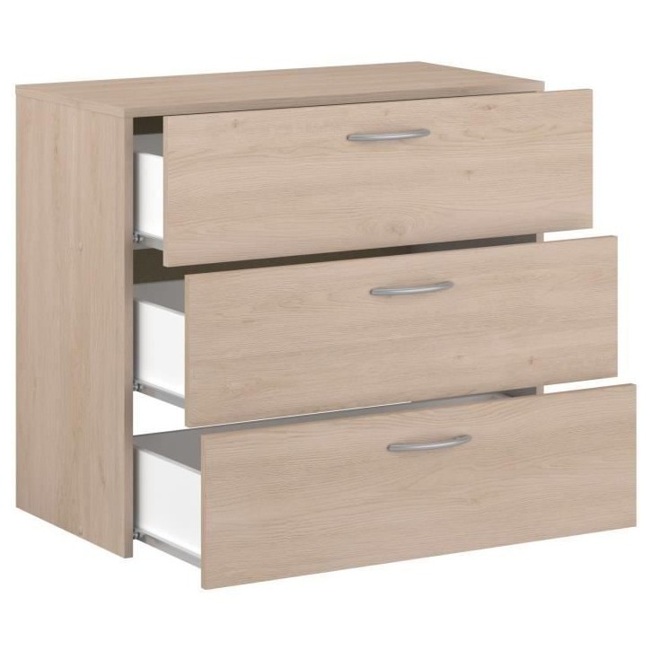 Commode - EASY LIFE - 3 tiroirs - Chene - 78,2 x 69,3 x 40,8 - PARISOT