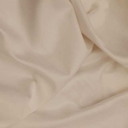 Parure de lit - 1 housse de couette 220 x 240 cm + 2 taies d'oreiller 60 x 60 cm - Satiné 100% coton - Beige