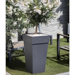 Pot de fleurs Carré XXL 43 cm - EDA - Toscane - 98 L - 43,3 x 43,3 x