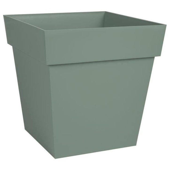 Pot de fleurs Carré 32 cm - EDA - Toscane - 22 L - 32 x 32 x H.32 cm - Vert Laurier Pot de fleurs Carré 32 cm - EDA - Toscane - 22 L - 32 x 32 x H.32 cm - Vert Laurier