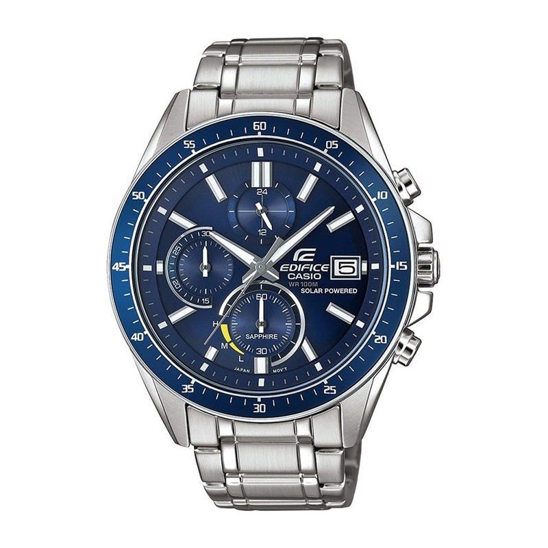 Montre en acier inoxydable EDIFICE - CASIO - Gris - Quartz - Verre sap Montre en acier inoxydable EDIFICE - CASIO - Gris - Quartz - Verre sap