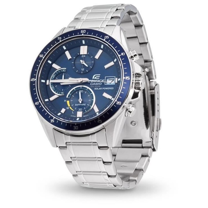 Montre en acier inoxydable EDIFICE - CASIO - Gris - Quartz - Verre saphir