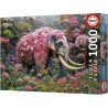 Puzzle - EDUCA - Éléphant Fleuri - 1000 pieces - 48x68 cm - Pour adu