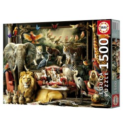 Puzzle - EDUCA - Le Manoir des Animaux - 1500 pieces - 85 x 60 cm - a