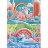 Puzzle - EDUCA - Licornes Magiques - 2 x 48 pieces - Theme Fantastique