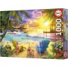 Puzzle - EDUCA - Plage d'Amour - 1000 pieces - 68x48 cm - Pour adultes
