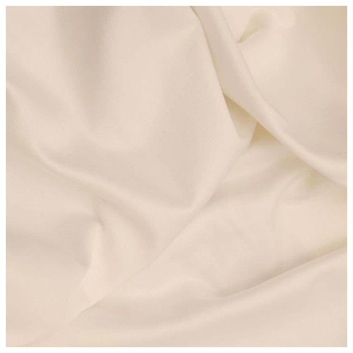 Parure de lit - 1 housse de couette 220 x 240 cm + 2 taies d'oreiller 60 x 60 cm - Satiné 100% coton - Creme Parure de lit - 1 housse de couette 220 x 240 cm + 2 taies d'oreiller 60 x 60 cm - Satiné 100% coton - Creme