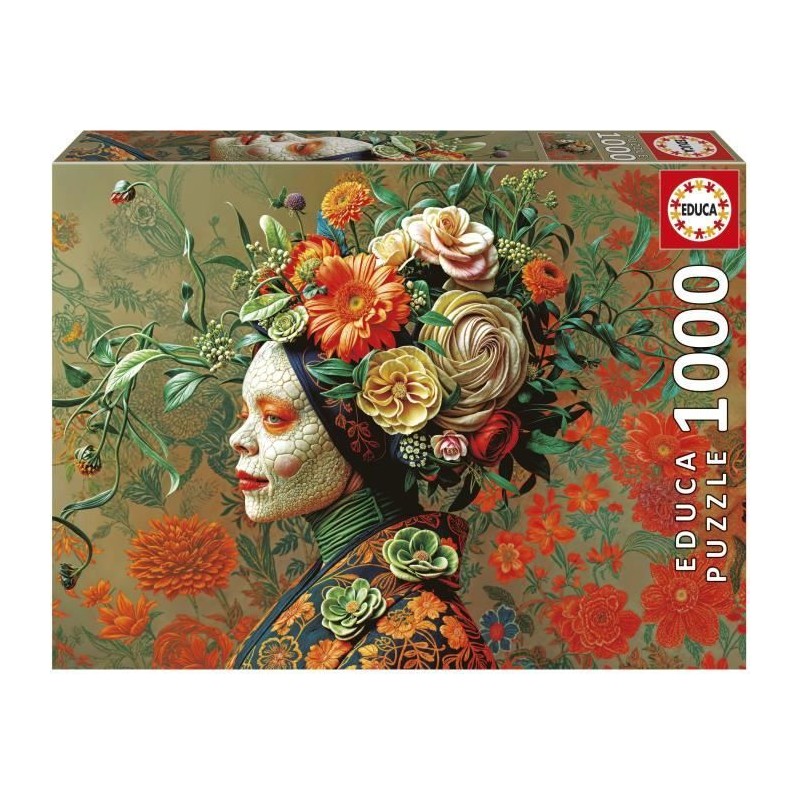 Puzzle - EDUCA - Reine Lézard - 1000 pieces - 48x68 cm - Pour adultes