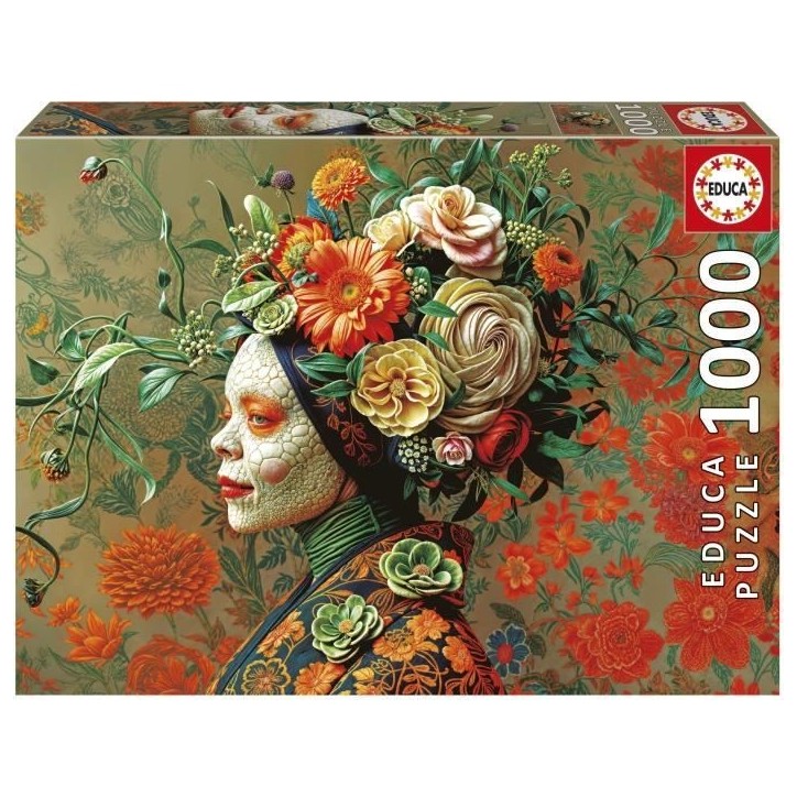 Puzzle - EDUCA - Reine Lézard - 1000 pieces - 48x68 cm - Pour adultes a partir de 12 ans