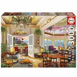 Puzzle - EDUCA - Vie en Bord de Mer - 3000 pieces - 120x85 cm - Pour a