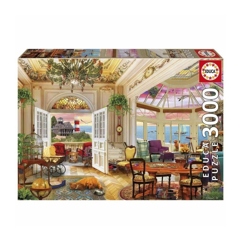 Puzzle - EDUCA - Vie en Bord de Mer - 3000 pieces - 120x85 cm - Pour a