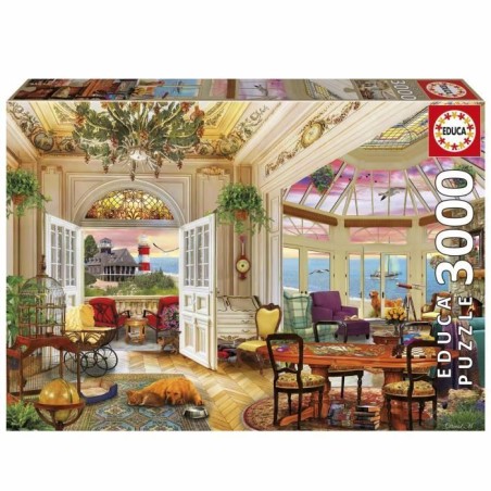 Puzzle - EDUCA - Vie en Bord de Mer - 3000 pieces - 120x85 cm - Pour a