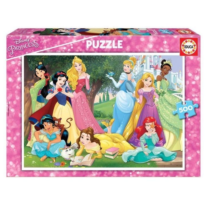 Puzzle Disney Princesses 500 pieces - Marque Educa - Theme Dessins animés et BD
