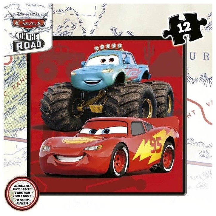 Puzzle progressif CARS - Malette de 4 puzzles - Educa - 12-16-20-25 pieces
