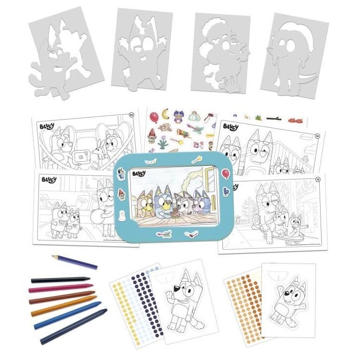 Set créatif - EDUCA - Décoration et modelage des personnages Bluey - 3 activités des 3 ans