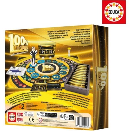 100% Logique La Réponse est sous vos yeux, Jeu de société, Adapté de l'émission TV, des 8 ans, Educa