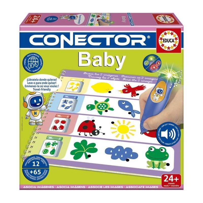 Conector Baby - Jeu éducatif - EDUCA - 65 questions, 12 themes, forma Conector Baby - Jeu éducatif - EDUCA - 65 questions, 12 themes, forma
