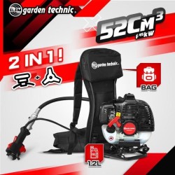 Débroussailleuse dorsale - ELEM GARDEN - DCBT52DO-22 - 52 CC