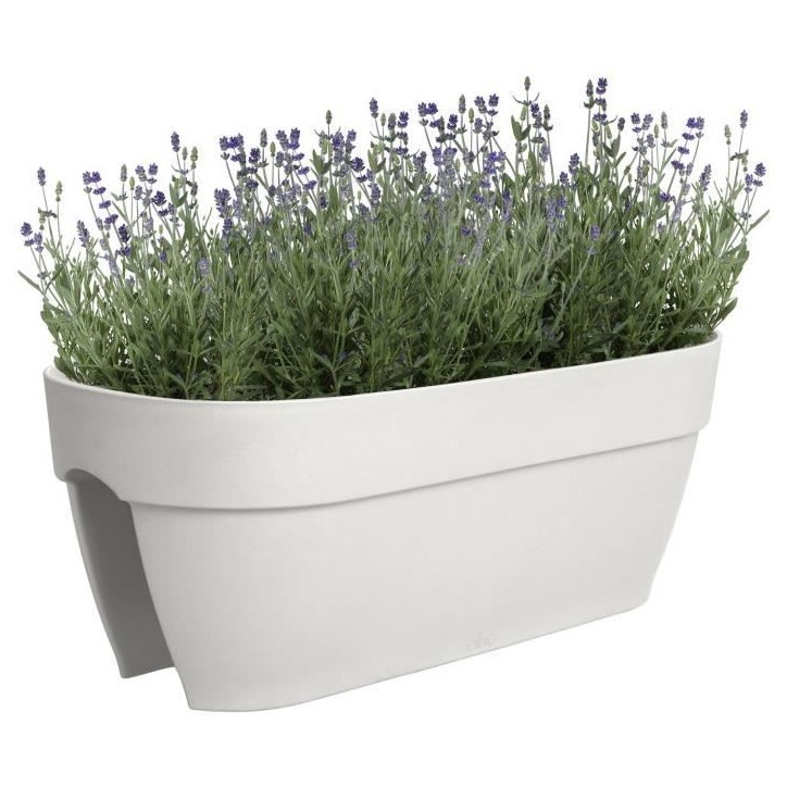 ELHO Balconniere Vibia Campana Flower Bridge 60 - Blanc - L 26 x W 59 x H 22 cm - Balcon/Extérieur - 100% recyclé ELHO Balconniere Vibia Campana Flower Bridge 60 - Blanc - L 26 x W 59 x H 22 cm - Balcon/Extérieur - 100% recyclé