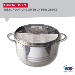 Lot de 2 faitouts - FACKELMANN - Elo Brillant - Acier inoxydable - San