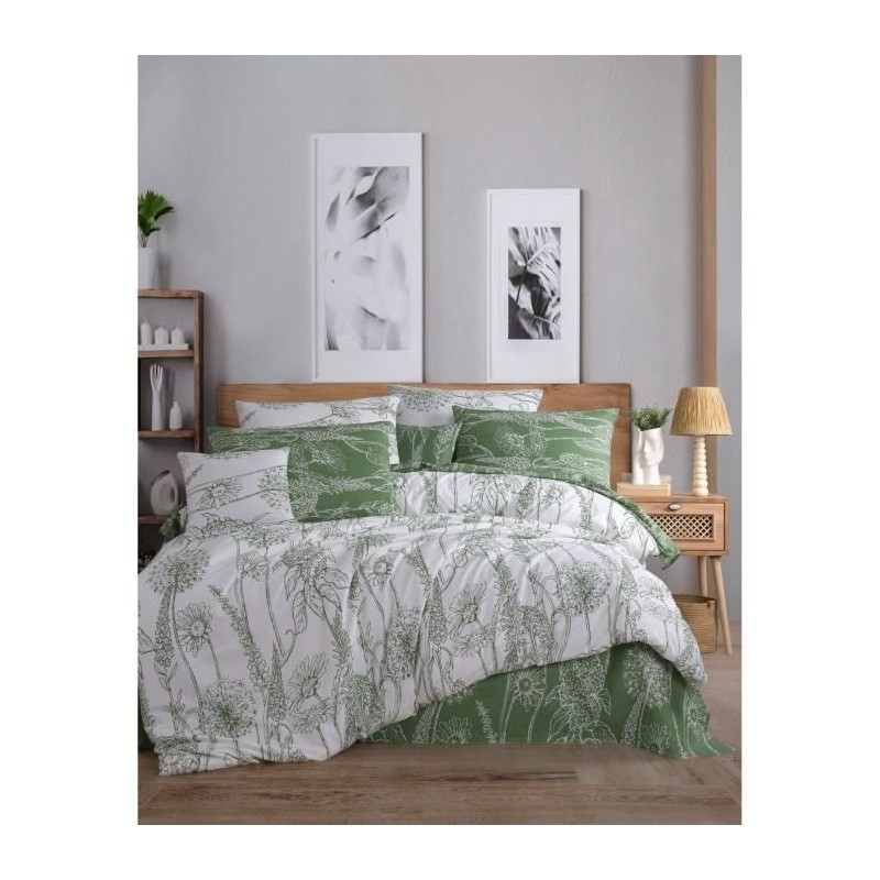 Parure de lit - 1 housse de couette 220 x 240 cm + 2 taies d'oreiller Parure de lit - 1 housse de couette 220 x 240 cm + 2 taies d'oreiller