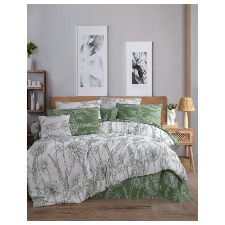 Parure de lit - 1 housse de couette 220 x 240 cm + 2 taies d'oreiller 60 x 60 cm - 100% coton renforcé - Blanc Parure de lit - 1 housse de couette 220 x 240 cm + 2 taies d'oreiller 60 x 60 cm - 100% coton renforcé - Blanc
