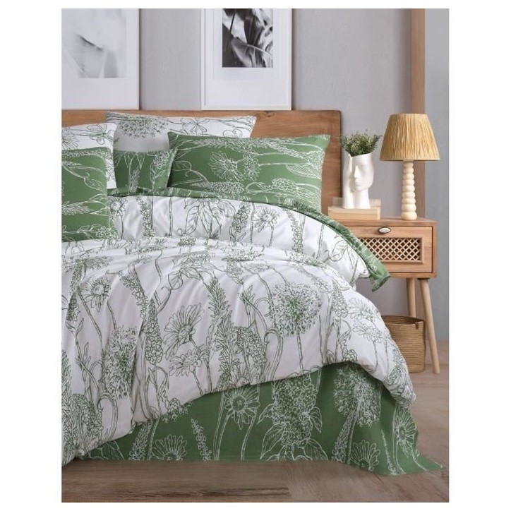 Parure de lit - 1 housse de couette 220 x 240 cm + 2 taies d'oreiller 60 x 60 cm - 100% coton renforcé - Blanc Parure de lit - 1 housse de couette 220 x 240 cm + 2 taies d'oreiller 60 x 60 cm - 100% coton renforcé - Blanc